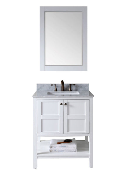 Virtu USA Winterfell 30 Single Bathroom Vanity Set in White
