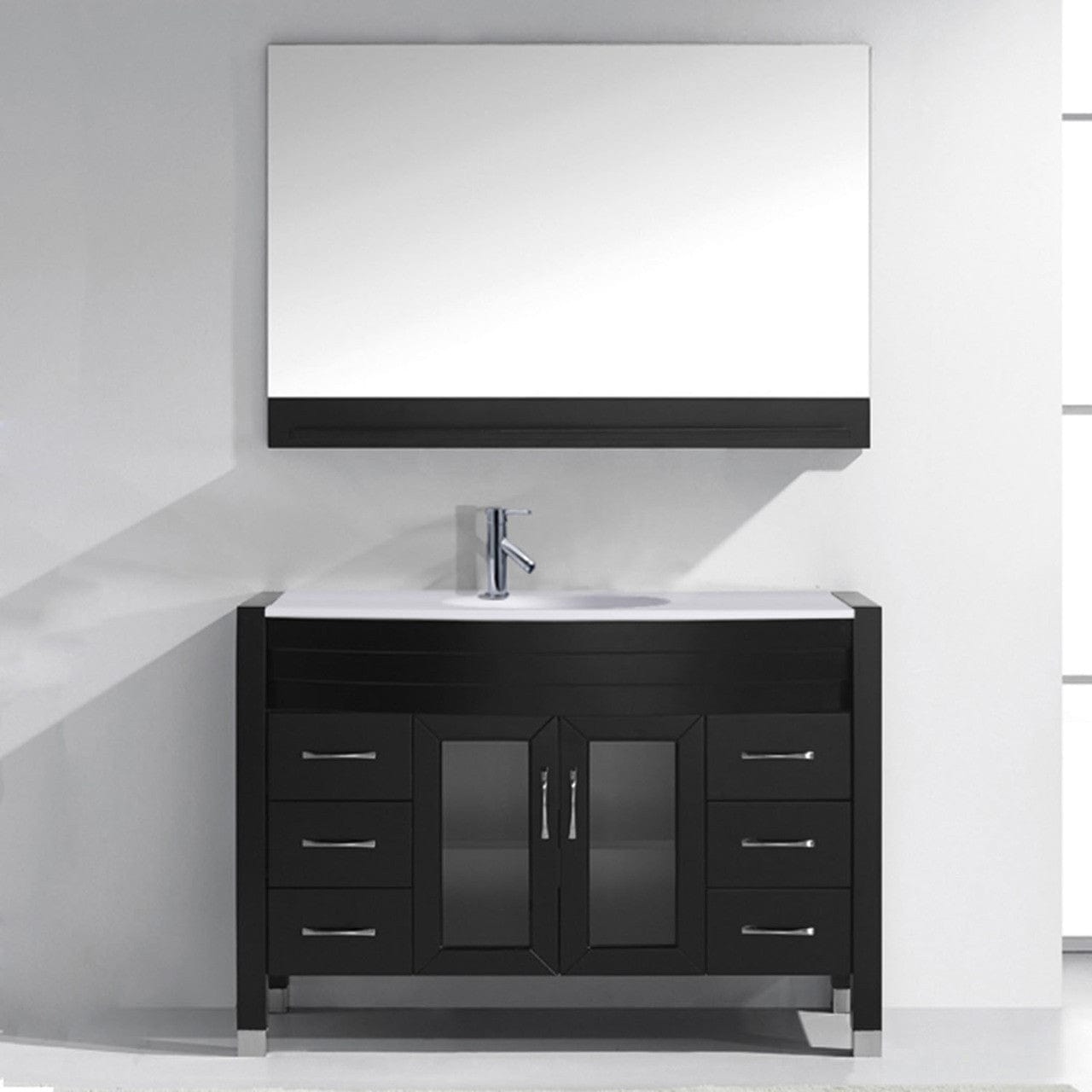 Virtu USA Vanities PS-103-BN Virtu USA Ava 48 Single Bathroom Vanity Set in Espresso