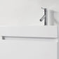 Virtu USA Zuri 24 Single Bathroom Vanity Set in Gloss White w/ Polymarble Counter-Top