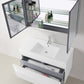 Virtu USA Zuri 39 Single Bathroom Vanity Set in Gloss White w/ Polymarble Counter-Top