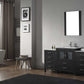Virtu USA Dior 64 Single Bathroom Vanity Set in Zebra Grey w/ Pure White Stone Counter-Top | Vessel Sink