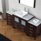 Virtu USA Dior 72 Single Bathroom Vanity Set in Espresso w/ Italian Carrara White Marble Counter-Top | Vessel Sink