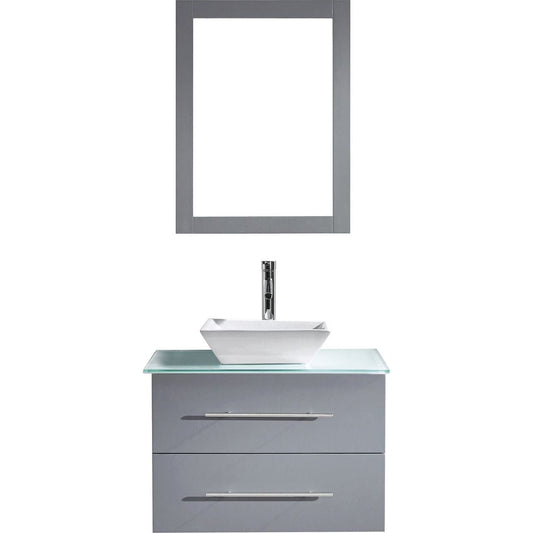 Virtu USA Marsala 30" Single Bathroom Vanity Set in Grey