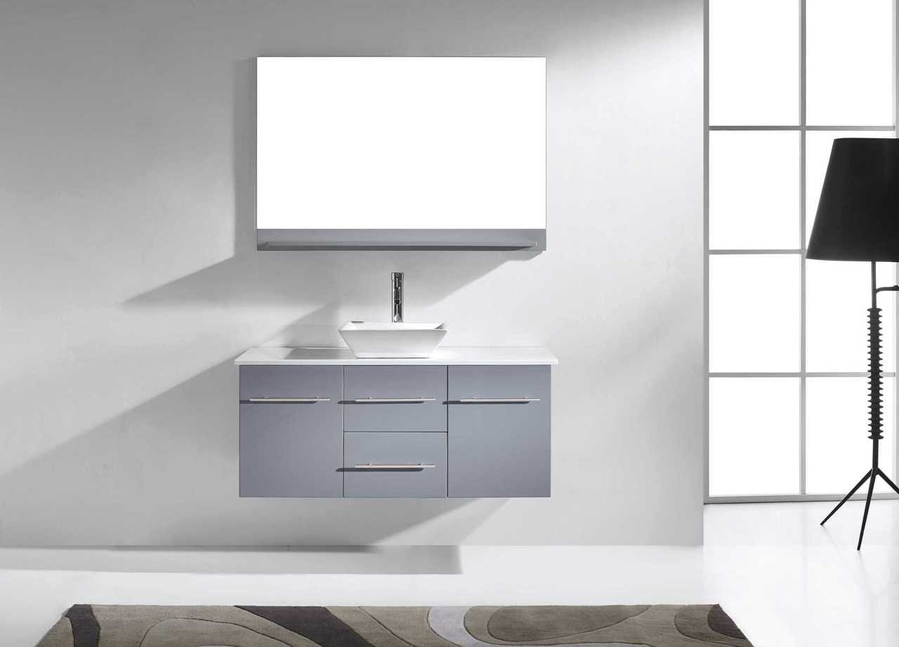 Virtu USA Marsala 48 Single Bathroom Vanity Set in Grey