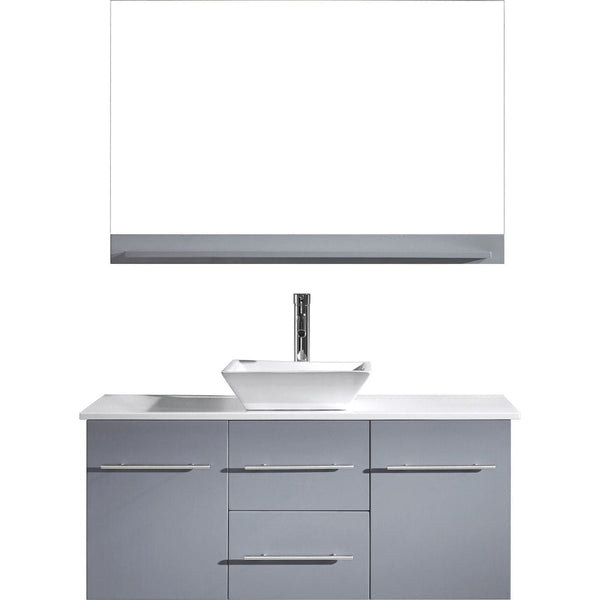 Virtu USA Marsala 48 Single Bathroom Vanity Cabinet Set in Grey