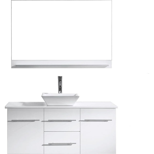 Virtu USA Marsala 48 Single Bathroom Vanity Cabinet Set in White