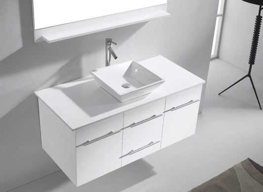 Virtu USA Marsala 48 Single Bathroom Vanity Set in White