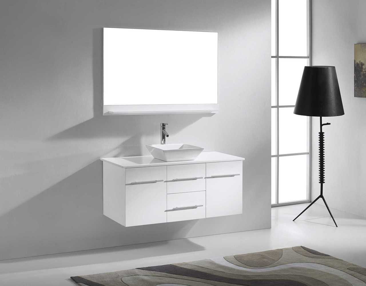 Virtu USA Marsala 48 Single Bathroom Vanity Set in White