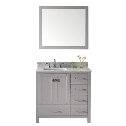 Virtu USA Caroline Avenue 36" Single Bathroom Vanity in Cashmere Grey