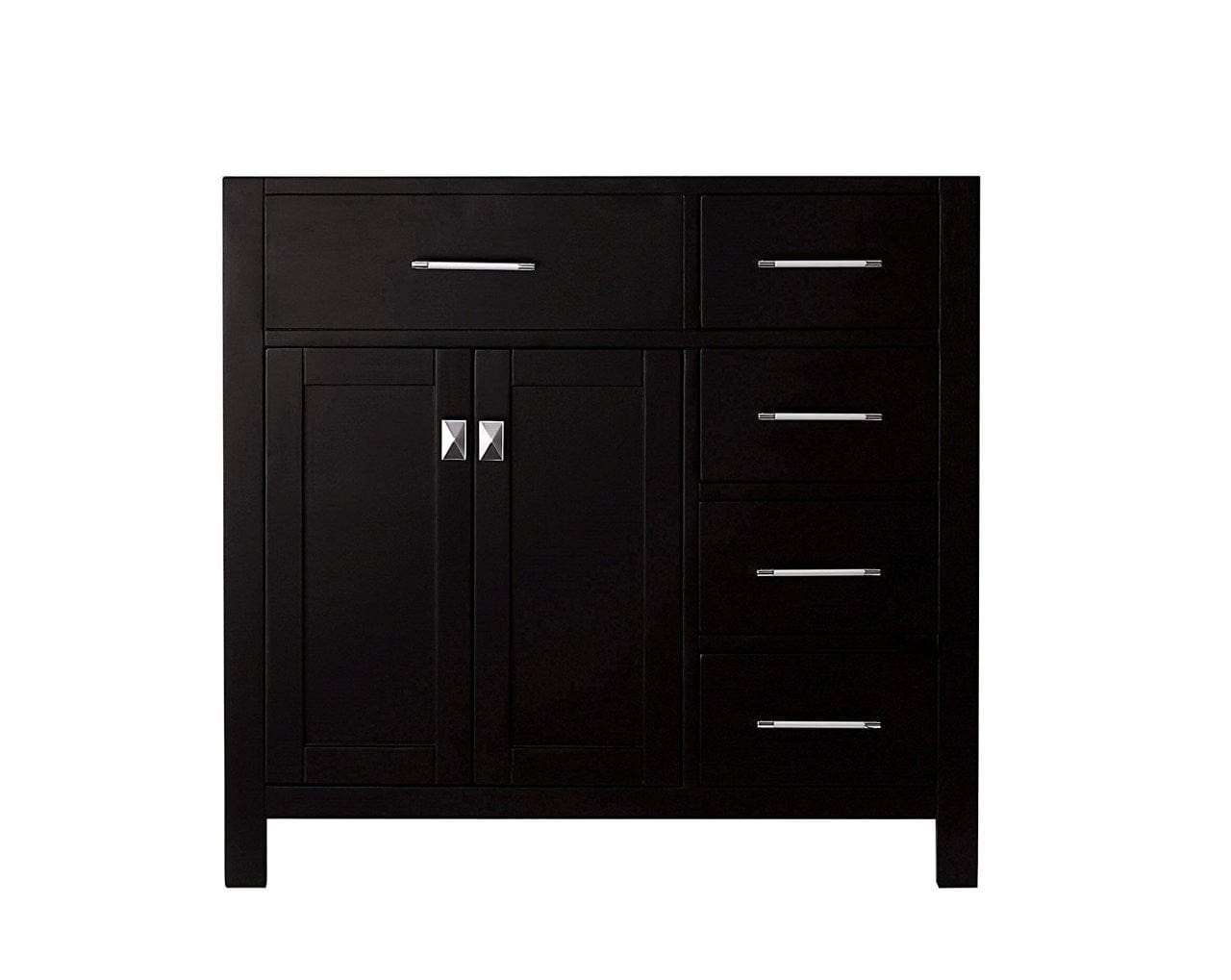 Virtu USA Vanities Virtu USA Caroline Parkway 36 Single Bathroom Vanity Cabinet Set in Espresso