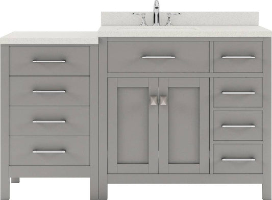 Right Offset Sink Vanity with side cabinet