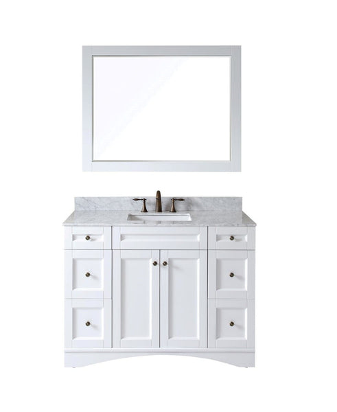 Virtu USA Elise 48 Single Bathroom Vanity Set in White