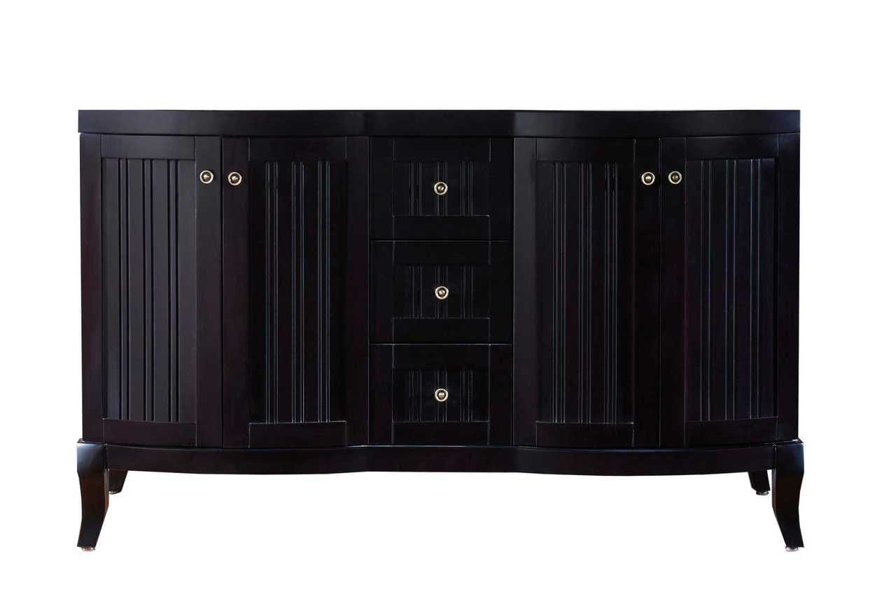 Virtu USA Vanities Virtu USA Khaleesi 60 Bathroom Vanity Cabinet in Espresso