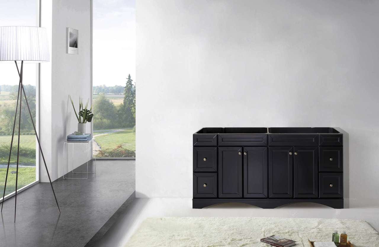 Virtu USA Vanities Virtu USA Talisa 72 Double Bathroom Vanity Cabinet in Espresso