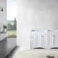Virtu USA Talisa 72 Double Bathroom Vanity Cabinet in White