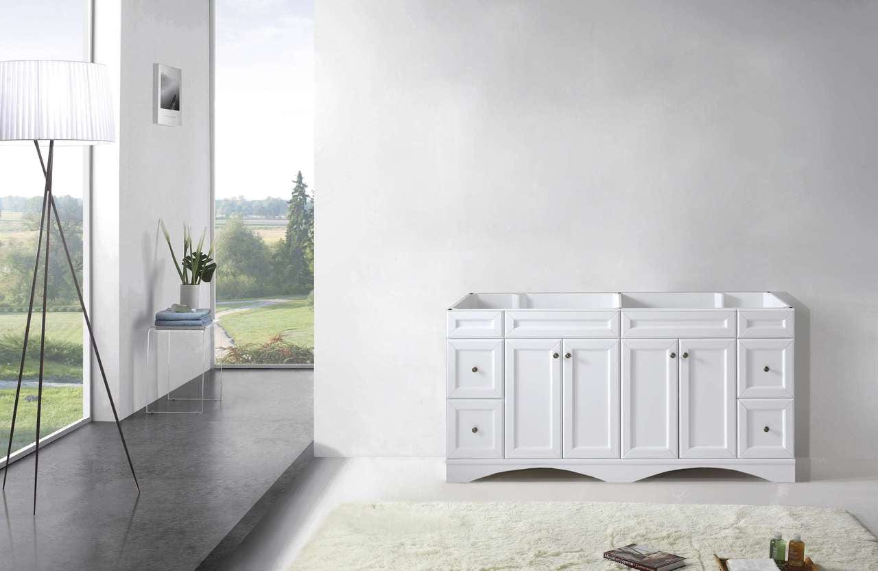 Virtu USA Vanities Virtu USA Talisa 72 Double Bathroom Vanity Cabinet in White