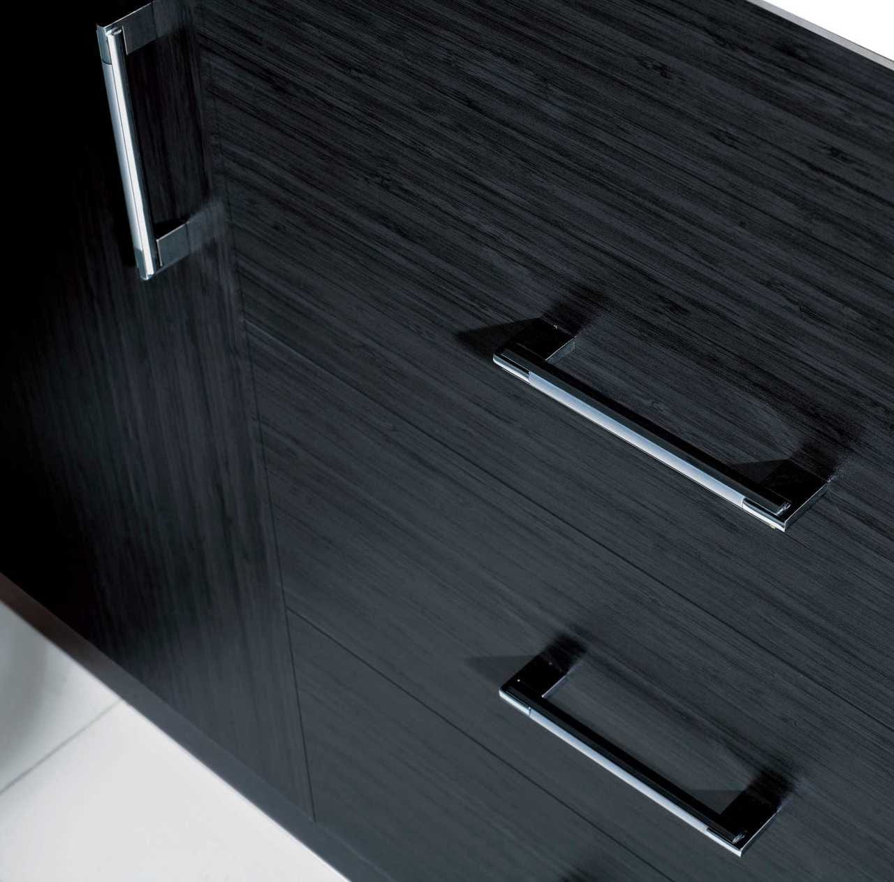 Virtu USA Vanities Virtu USA Tavian 72 Double Bathroom Vanity Set in Grey w/ White Stone Counter-Top | Square Basin