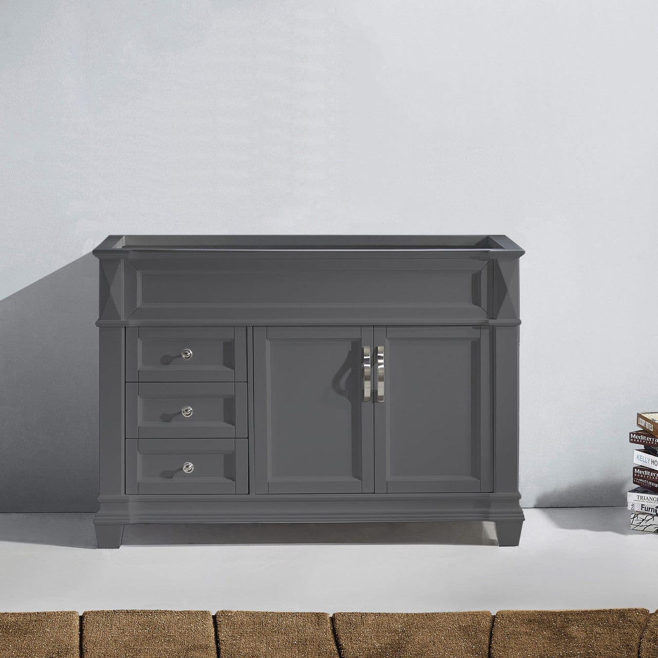Virtu USA Vanities Virtu USA Victoria 48 Cabinet Only in Grey
