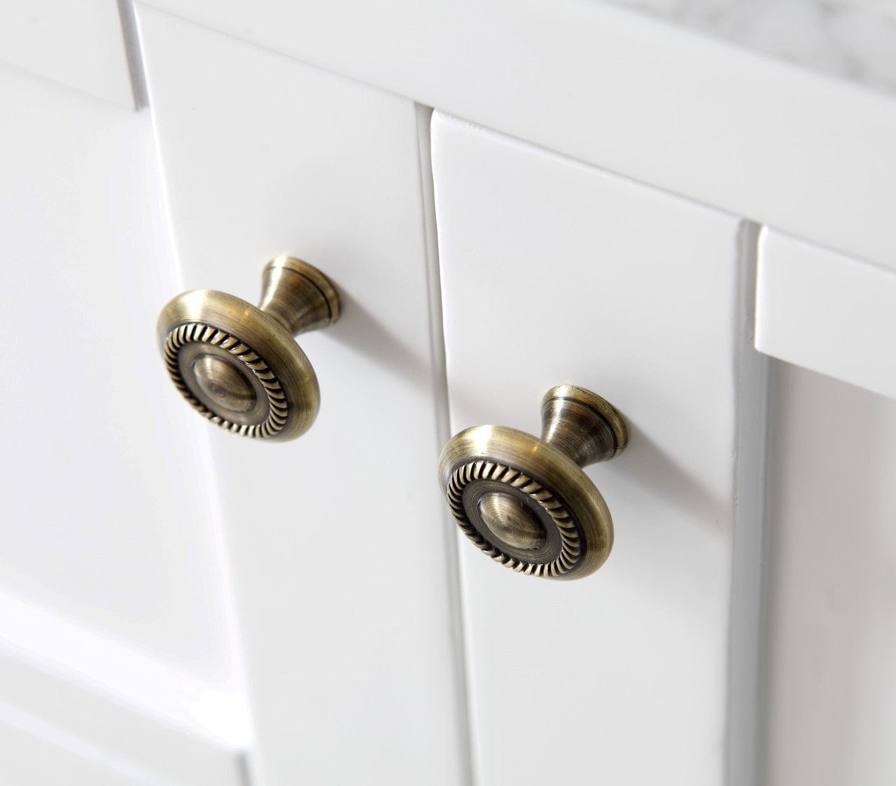 Virtu USA Vanities Virtu USA Winterfell 48 Single Bathroom Vanity Set in White w/ Italian Carrara White Marble Counter-Top | Square Basin