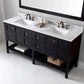 Virtu USA Winterfell 72" Double Bathroom Vanity Cabinet Set in Espresso