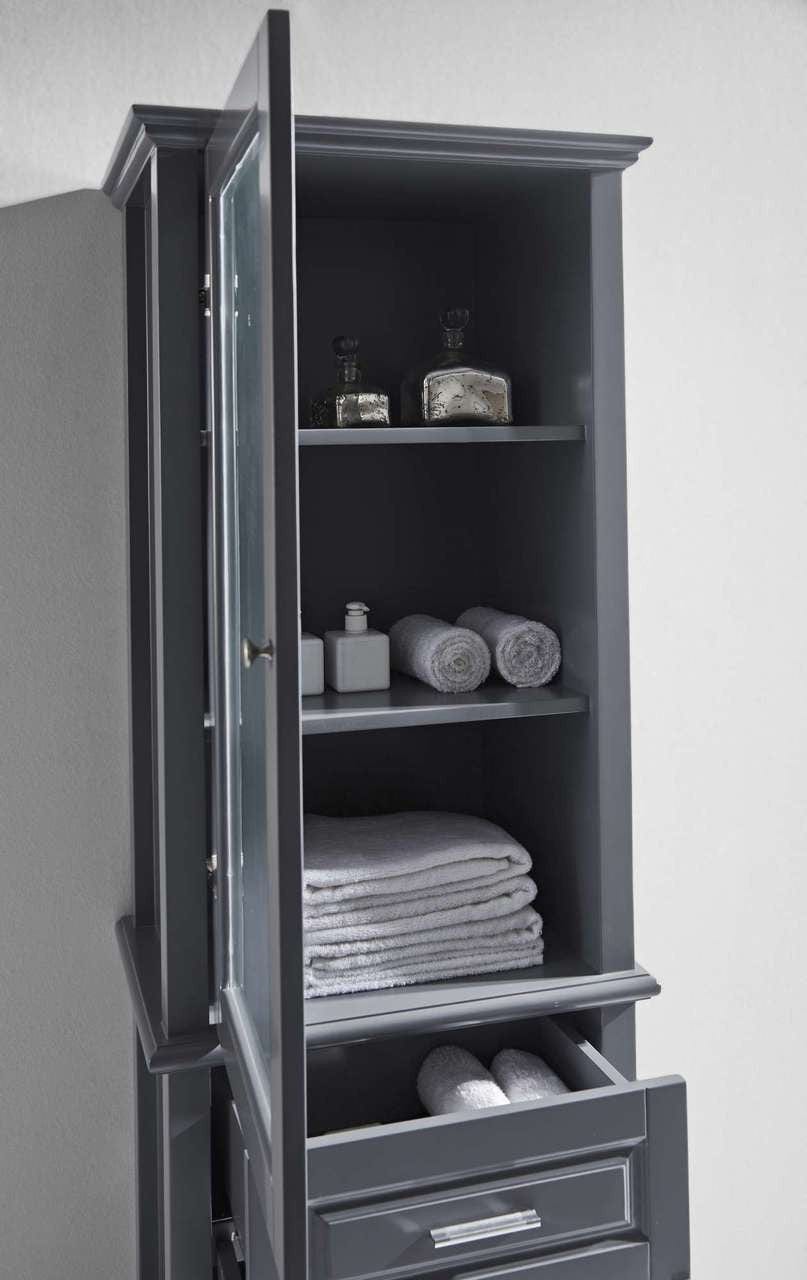 Virtu USA Virtu USA Walton 24" Modern Side Cabinet in Grey