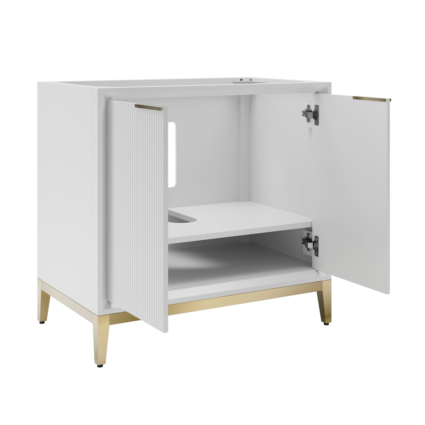 Fresca Wellington 36" Freestanding Bathroom Cabinet in White