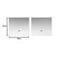 Geneva Transitional Glossy White 84" Double Vanity with 36" Led Mirrors | LG192284DMDSLM36