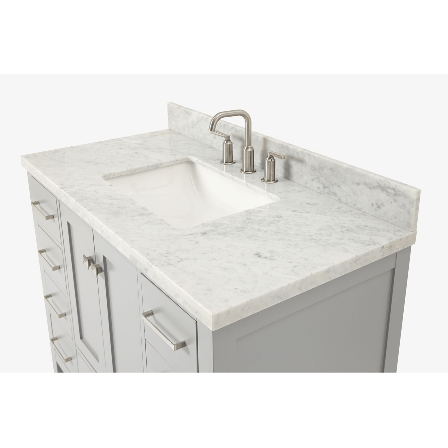 Ariel Cambridge  43" Modern Grey Single Rectangle Sink Vanity
