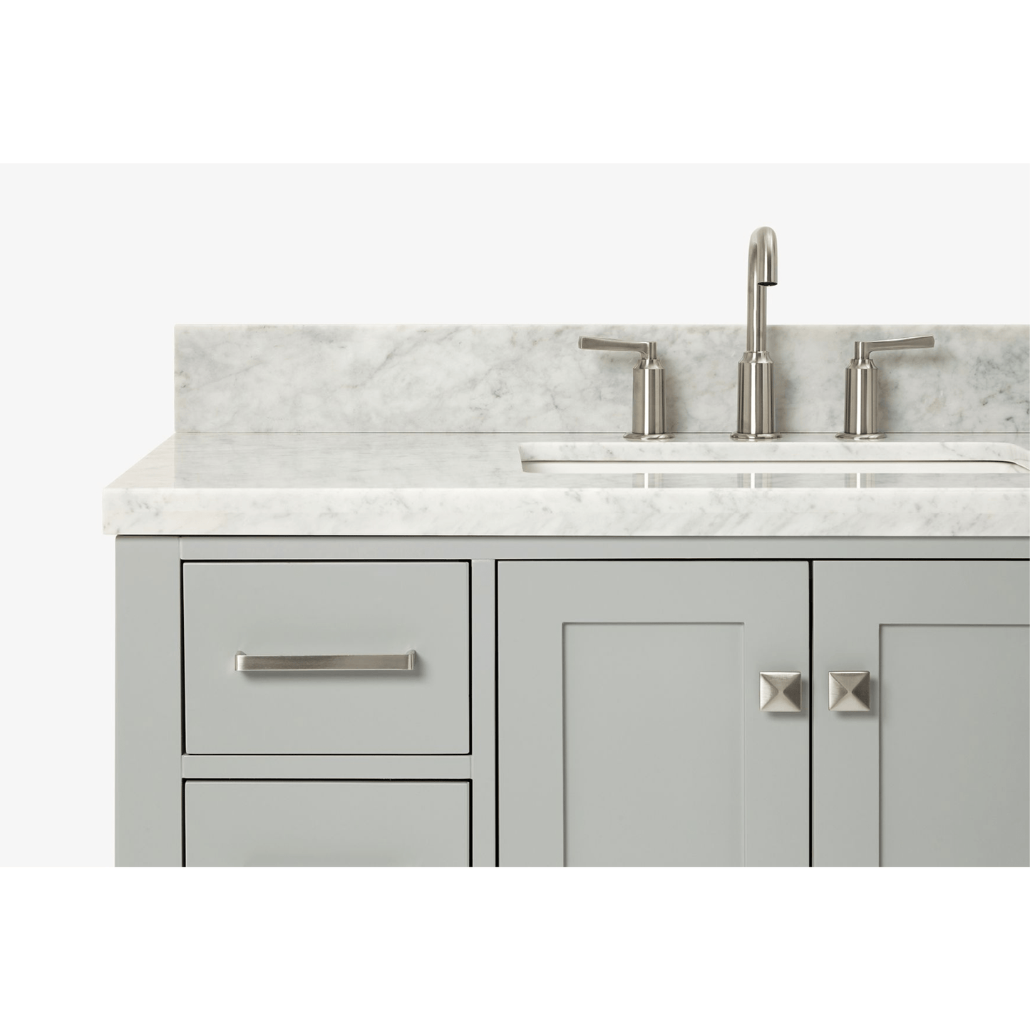 Ariel Cambridge  43" Modern Grey Single Rectangle Sink Vanity