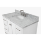 Ariel Cambridge  43" Modern White Single Oval Sink Vanity