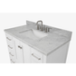Ariel Cambridge  43" Modern White Single Rectangle Sink Vanity