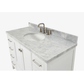 Ariel Cambridge  49" Modern White Single Oval Sink Vanity