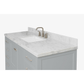 Ariel Cambridge  55" Modern Grey Single Rectangle Sink Vanity