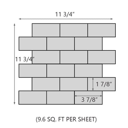 Design Element Blanco Marble Tile (9.6 sq. ft. / case) | MTILE03