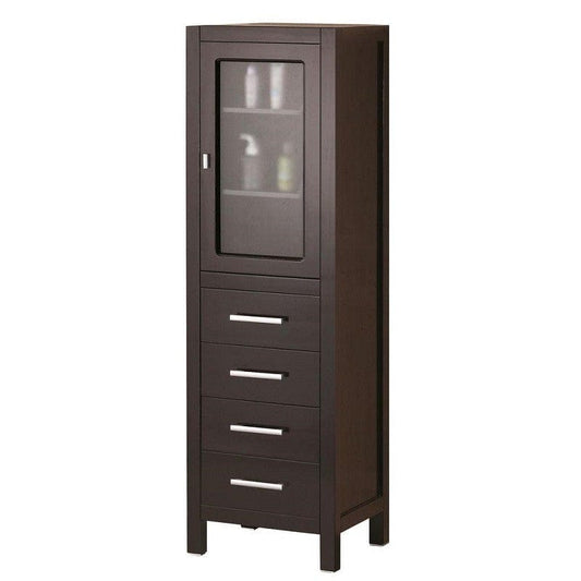 Design Element CAB004 | London 60" Linen Cabinet in Espresso