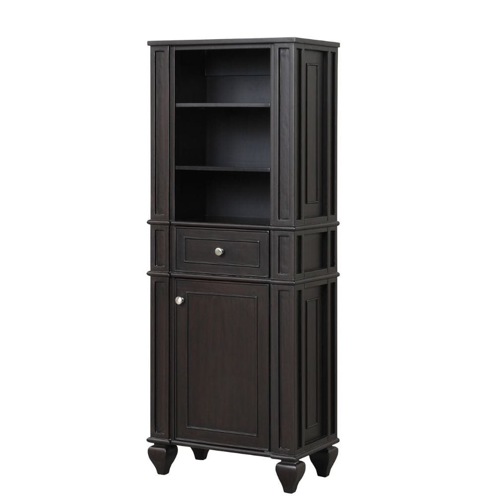 Winston Espresso 64" H X 24" W Linen Tower | WN-LNTR-ES