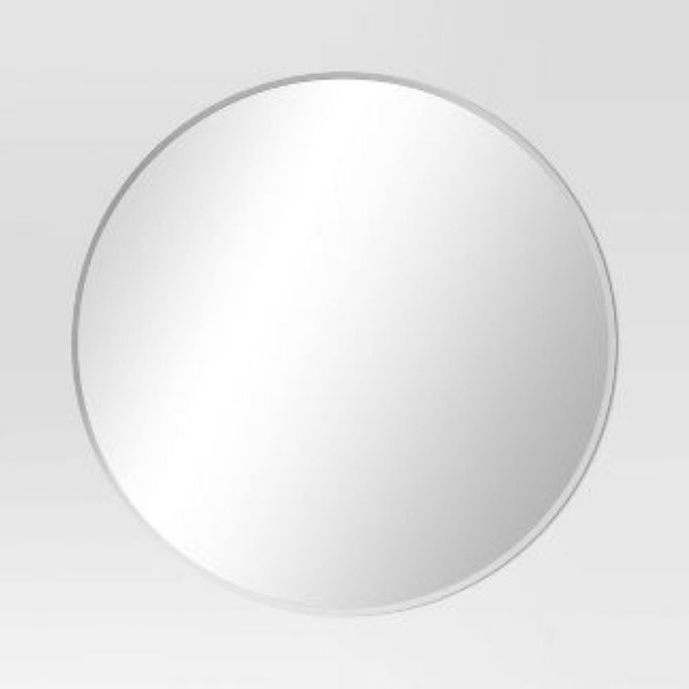 Vera 24" W x 24" H Round Frameless Mirror | MIR-2424-RD-FL