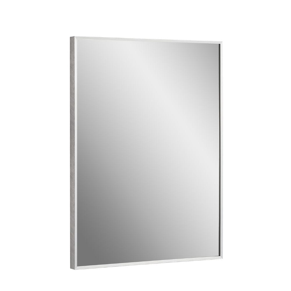 Vera Modern Chrome 24" W x 32" H Rectangular Mirror | MIR-2432-SQ-CH