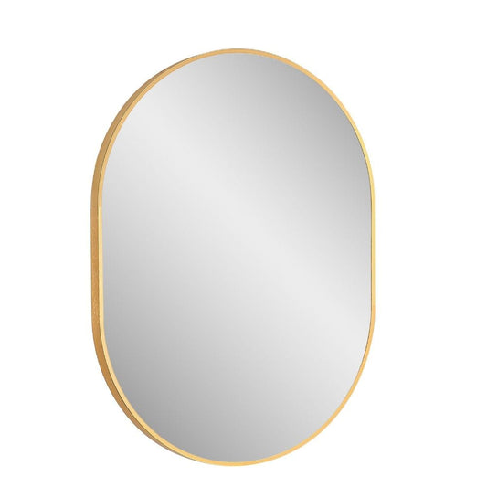 Vera Modern Rose Gold 24" W x 32" H Oval Mirror | MIR-2432-OV-RG