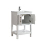 Alissa Modern White 24" Single Sink Vanity | SPV02-24-WT