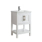 Alissa Modern White 24" Single Sink Vanity | SPV02-24-WT