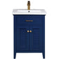 Cameron Transitional Blue 24" Single Sink Vanity | S09-24-BLU