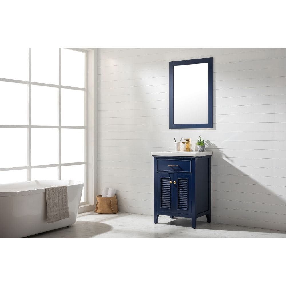 Cameron Transitional Blue 24" Single Sink Vanity | S09-24-BLU