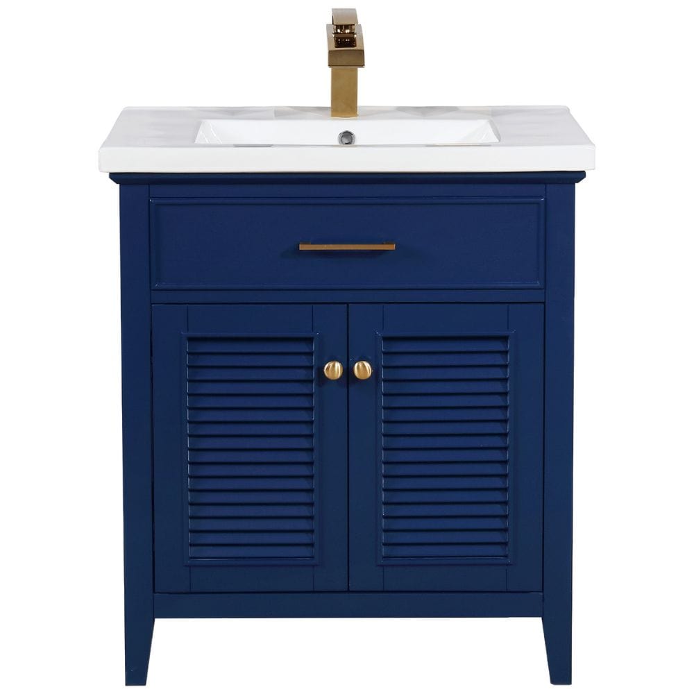 Cameron Transitional Blue 30" Single Sink Vanity | S09-30-BLU