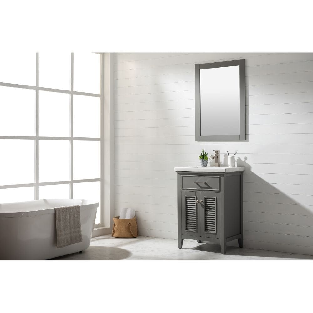 Cameron Transitional Gray 24" Single Sink Vanity | S09-24-GY