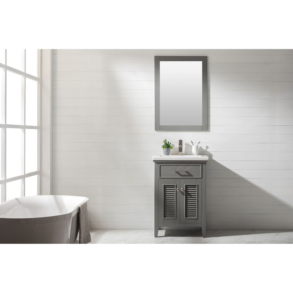 Cameron Transitional Gray 24" Single Sink Vanity | S09-24-GY