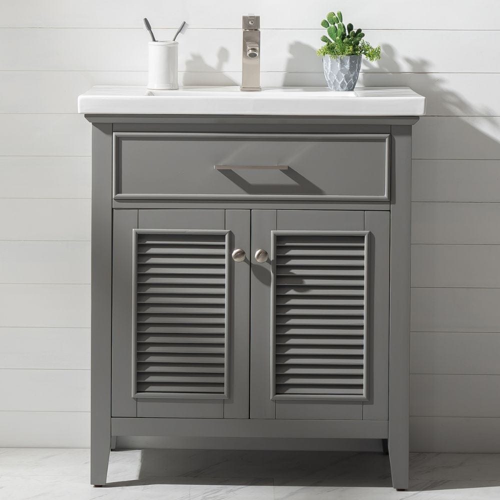 Cameron Transitional Gray 30" Single Sink Vanity | S09-30-GY