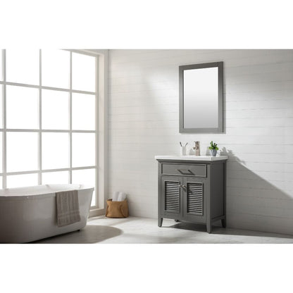 Cameron Transitional Gray 30" Single Sink Vanity | S09-30-GY