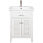 Cameron Transitional White 24" Single Sink Vanity | S09-24-WT