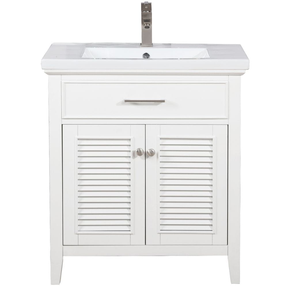Cameron Transitional White 30" Single Sink Vanity_S09-30-WT